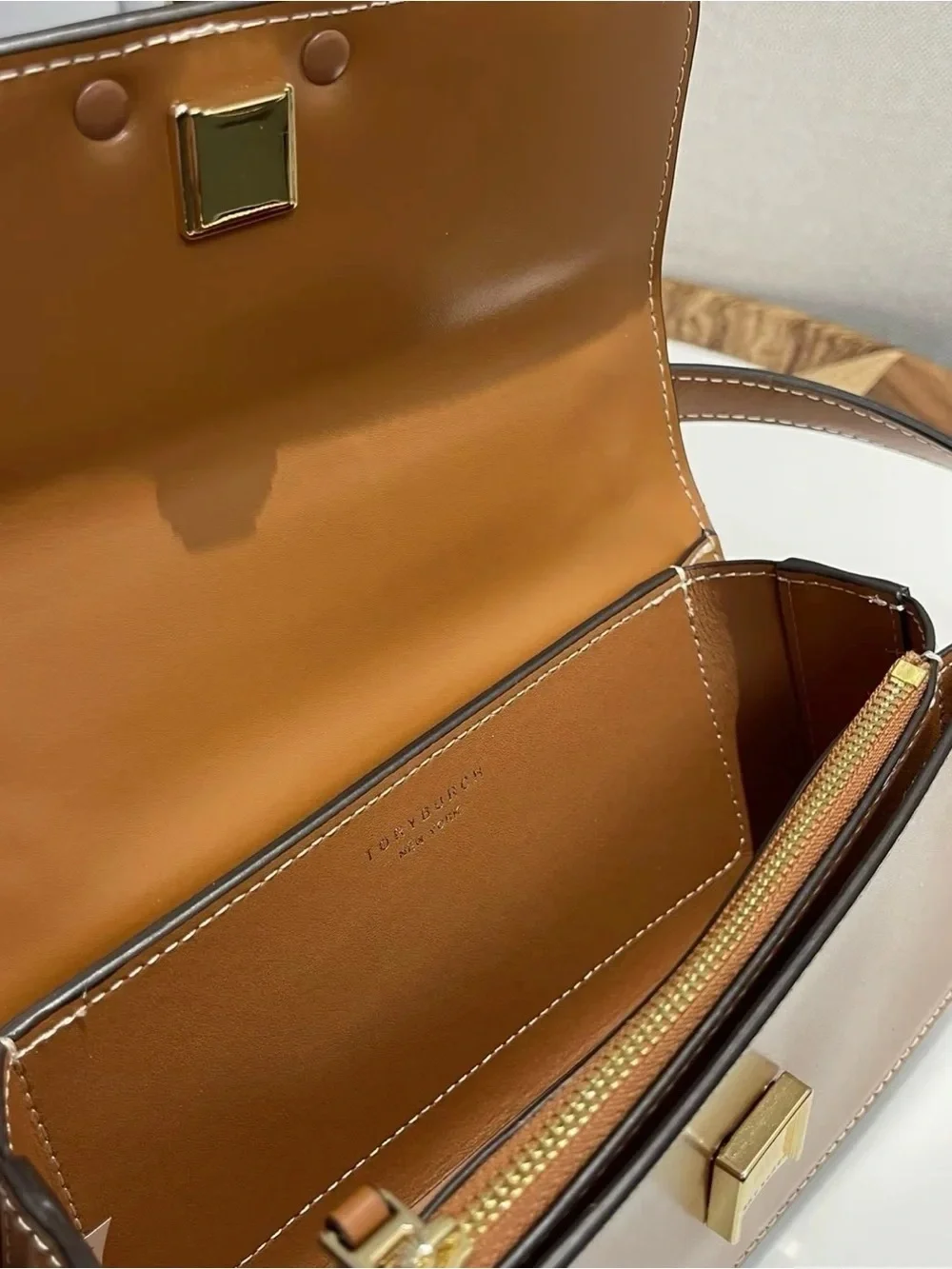 Tory Burch smooth tan